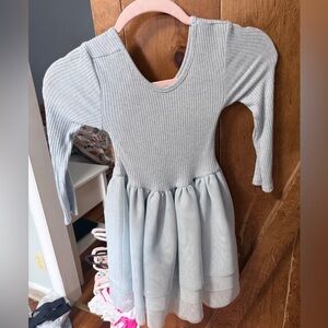 Old Navy Light Blue Ribbed Knit Tutu Dress